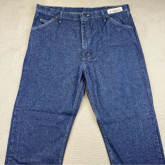 Bulwark FR Jeans Mens 40x34 Blue Denim Flame Resistant Work Wear Straight Casual - Picture 2 of 13